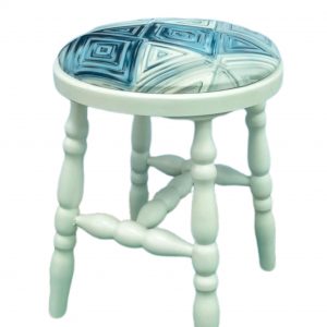 Табурет-пуф эмаль белая