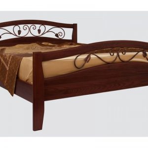 Кровать Юлия с элементами ковки