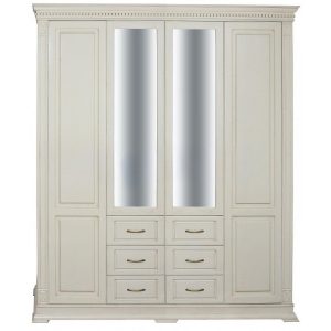 Шкаф " Верди " 4-х створчатый белая эмаль