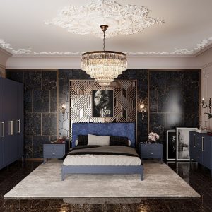 Спальня "Джали" (темный лазурный)