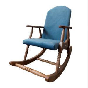 Кресло-качалка синее