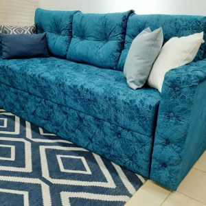 Диван УНО Каретка Синий