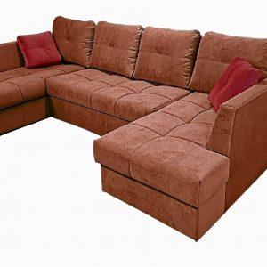 Диван Таис нестандартный/коралловый