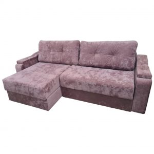 Диван ИДА угловой розовый