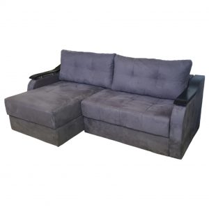 Диван Рита угловой коричневый