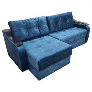 Диван Рита угловой синий