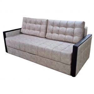 Диван Плаза бежевый мдф локти