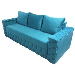 Диван каретка Уно голубой