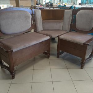 Кухонный угол Точёный 110*160 греческий орех темный