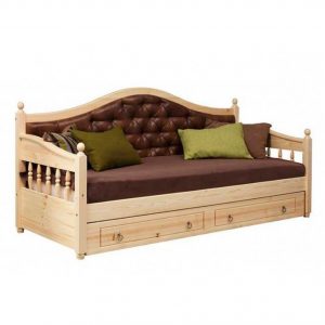 Диван-кровать с каретной стяжкой